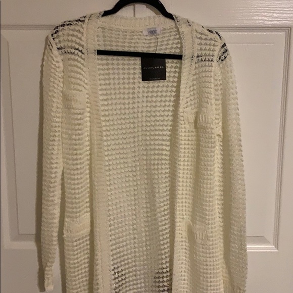 NWT JLUXLABEL Off White Laurel Crochet Cardigan Du - Picture 5 of 12